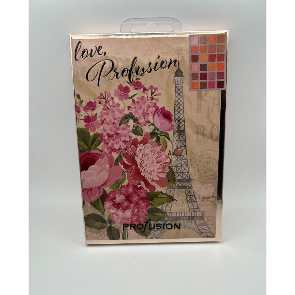 Profusion Cosmetics "Love, Profusion" Eyeshadow Palette 24 Shades Paris Floral
